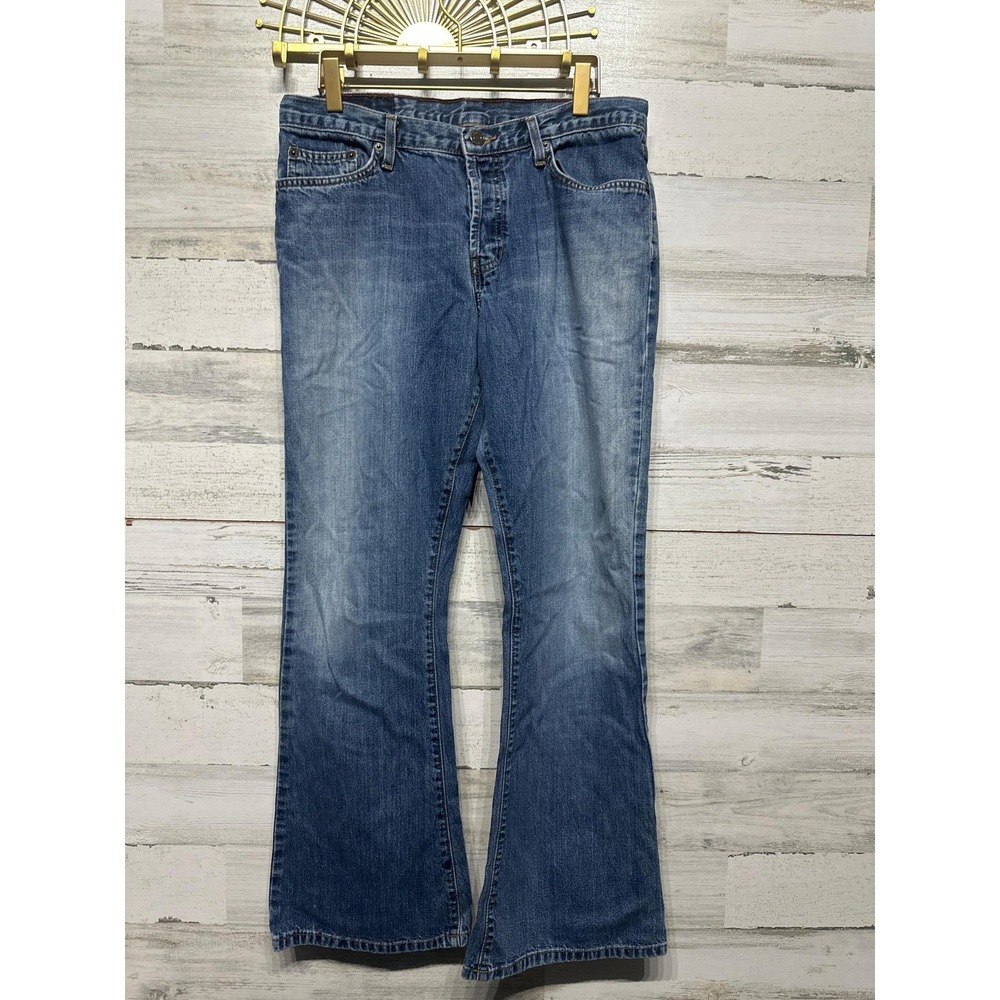 Abercrombie &‎ Fitch Flare Jeans Women 8S Blue Vintage Y2K Made in USA